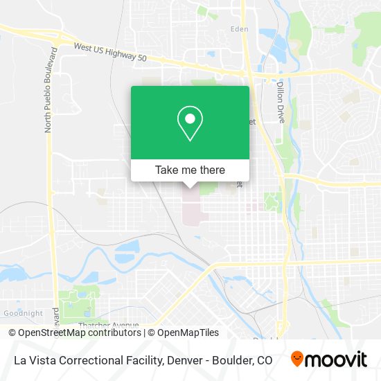 La Vista Correctional Facility map