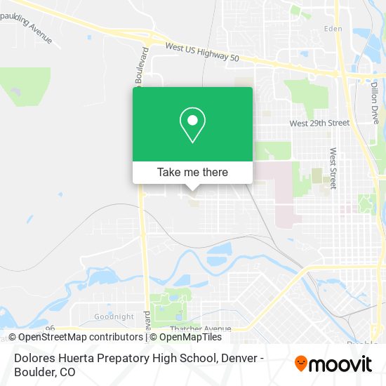 Mapa de Dolores Huerta Prepatory High School