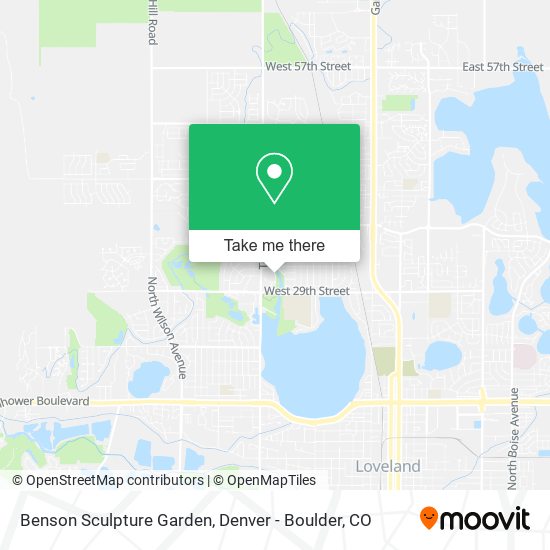 Mapa de Benson Sculpture Garden