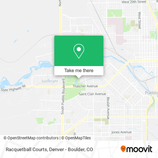 Racquetball Courts map