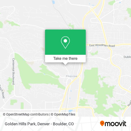 Golden Hills Park map