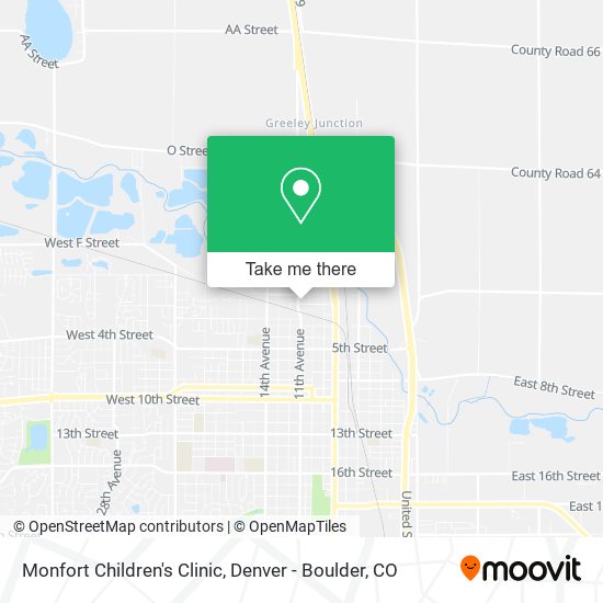 Monfort Children's Clinic map