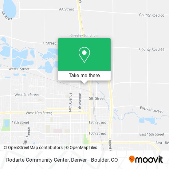 Rodarte Community Center map