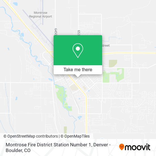 Montrose Fire District Station Number 1 map