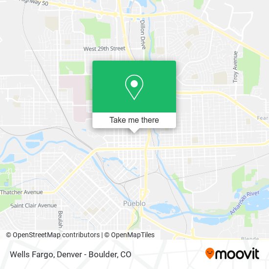 Mapa de Wells Fargo