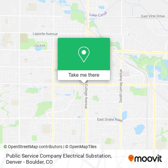 Public Service Company Electrical Substation map