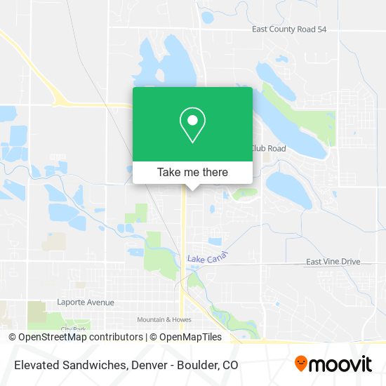 Elevated Sandwiches map