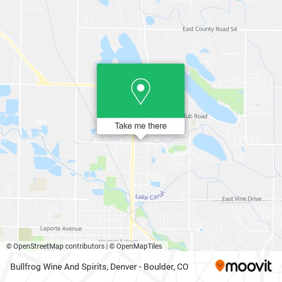 Bullfrog Wine And Spirits map