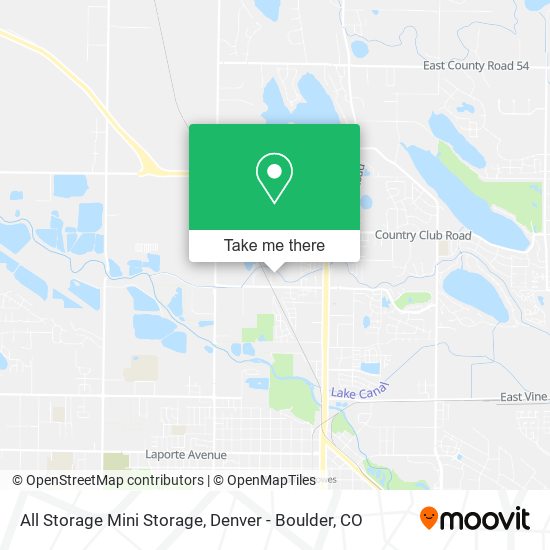 Mapa de All Storage Mini Storage