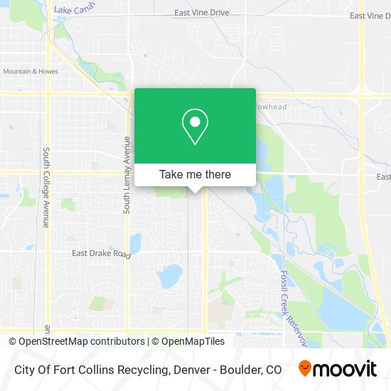 City Of Fort Collins Recycling map