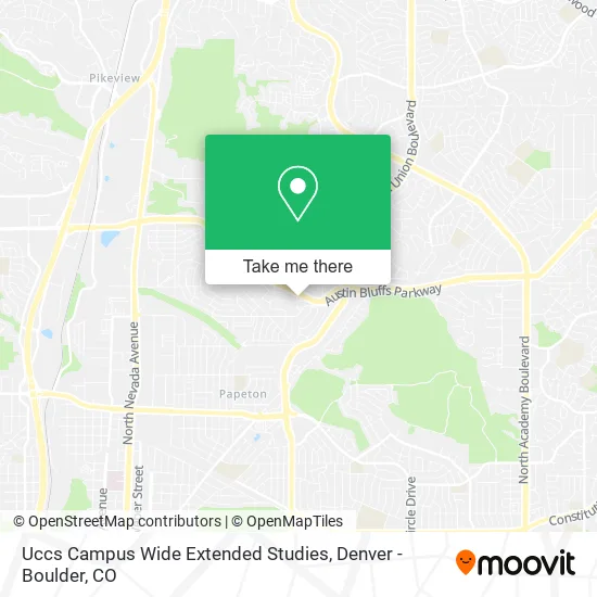 Uccs Campus Wide Extended Studies map