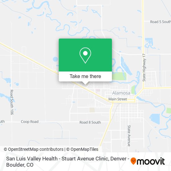 Mapa de San Luis Valley Health - Stuart Avenue Clinic