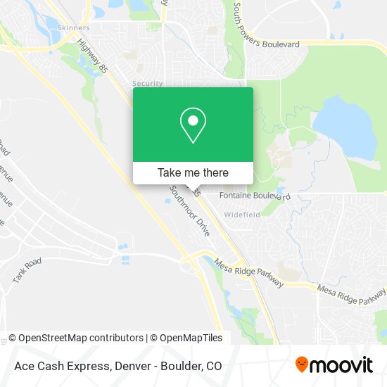 Ace Cash Express map