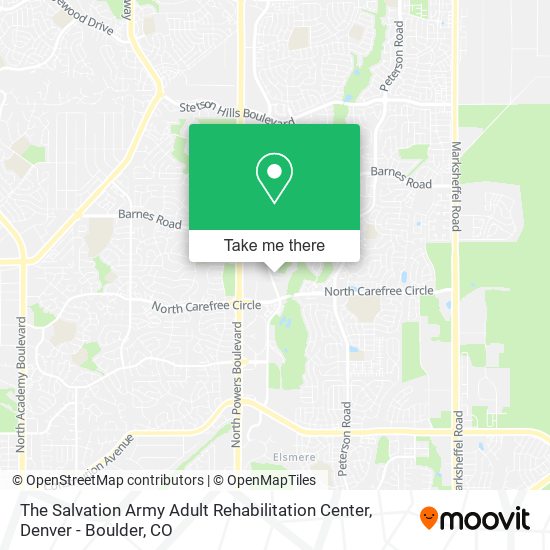 Mapa de The Salvation Army Adult Rehabilitation Center