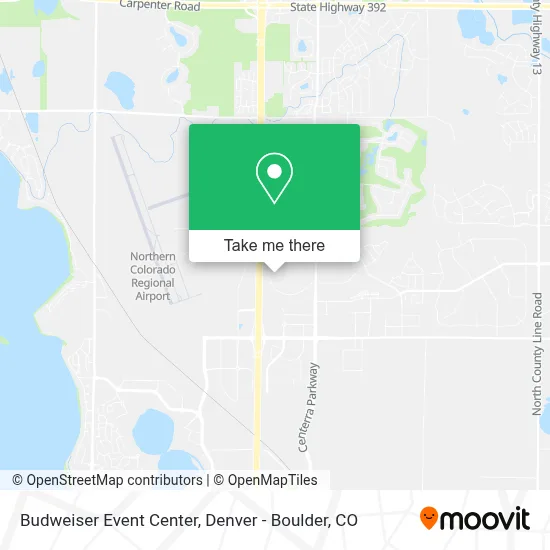 Budweiser Event Center map