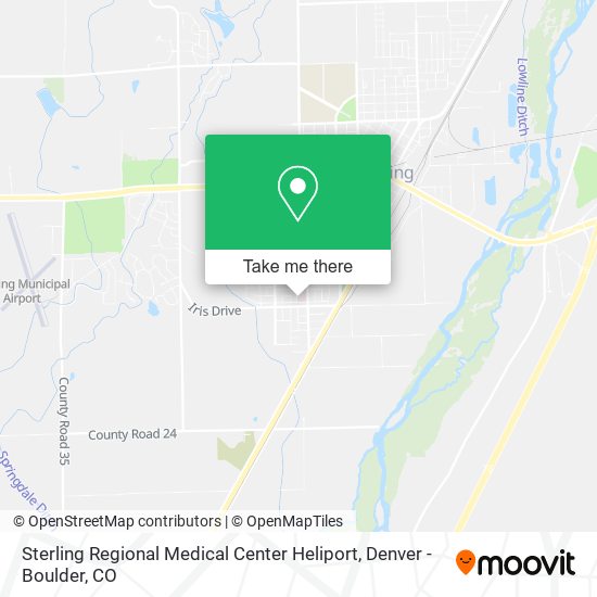 Sterling Regional Medical Center Heliport map