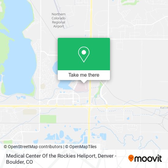 Medical Center Of the Rockies Heliport map