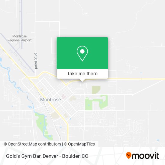Gold's Gym Bar map