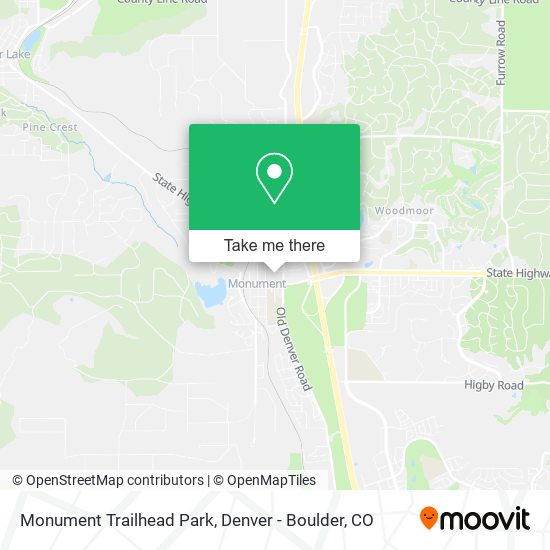 Monument Trailhead Park map
