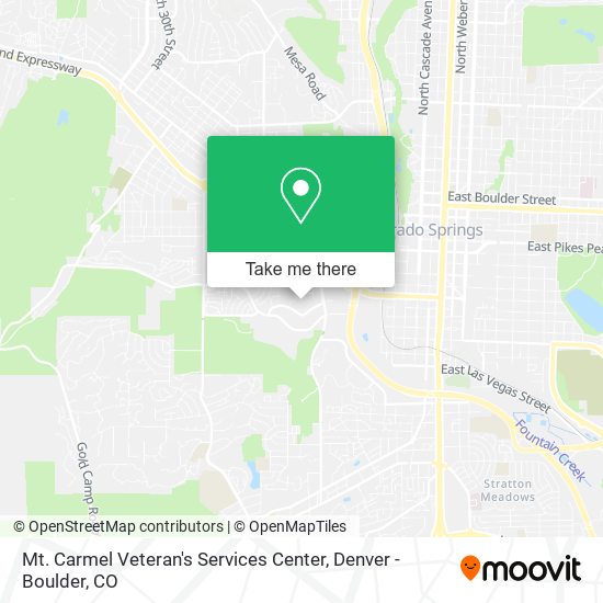 Mt. Carmel Veteran's Services Center map