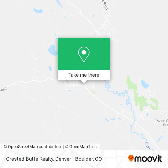 Crested Butte Realty map