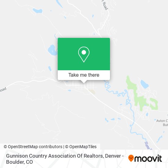 Gunnison Country Association Of Realtors map