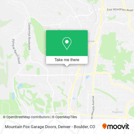Mapa de Mountain Fox Garage Doors