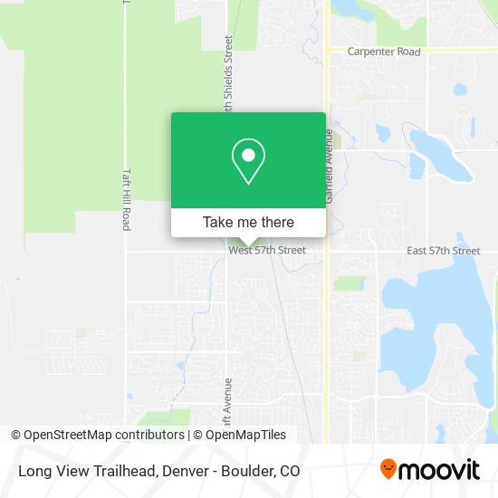 Long View Trailhead map