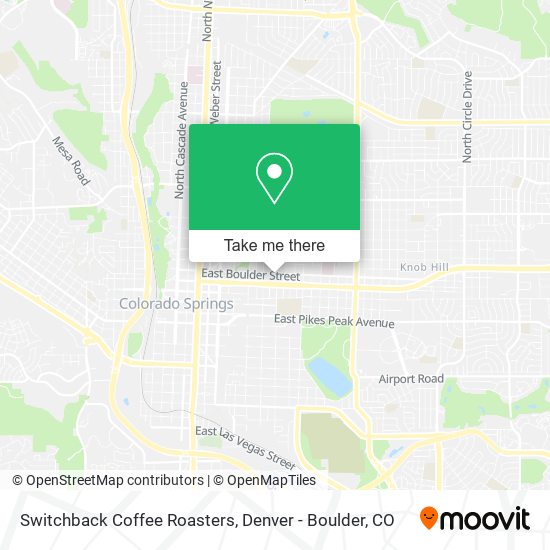 Mapa de Switchback Coffee Roasters
