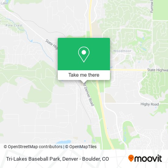 Mapa de Tri-Lakes Baseball Park