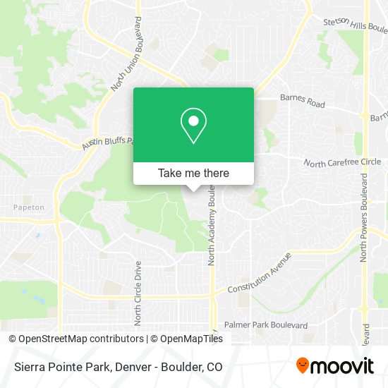 Sierra Pointe Park map