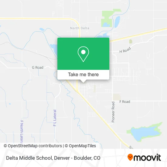 Delta Middle School map