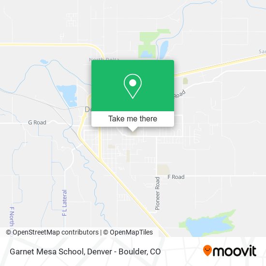 Garnet Mesa School map