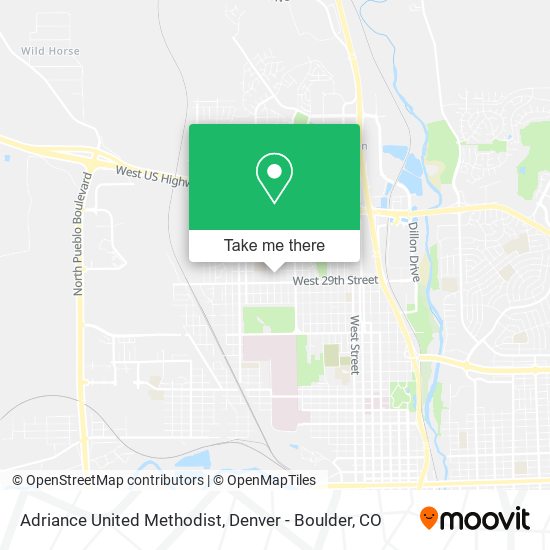 Adriance United Methodist map