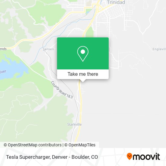 Mapa de Tesla Supercharger