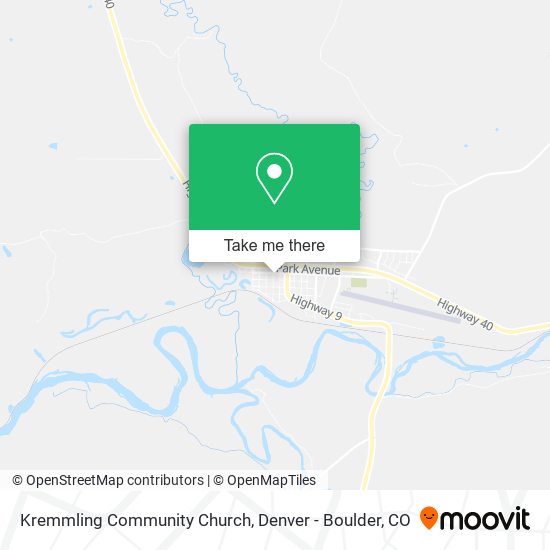 Mapa de Kremmling Community Church