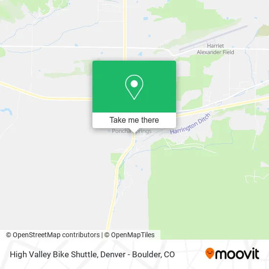 High Valley Bike Shuttle map