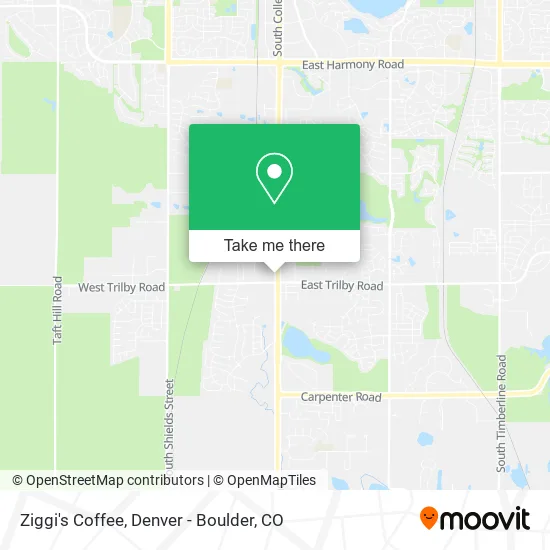Ziggi's Coffee map