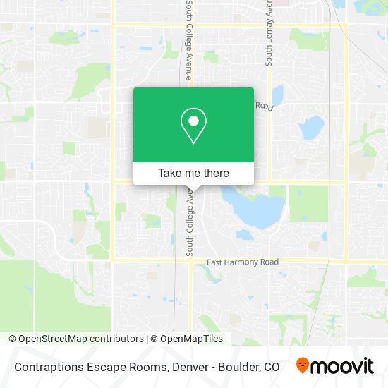 Contraptions Escape Rooms map