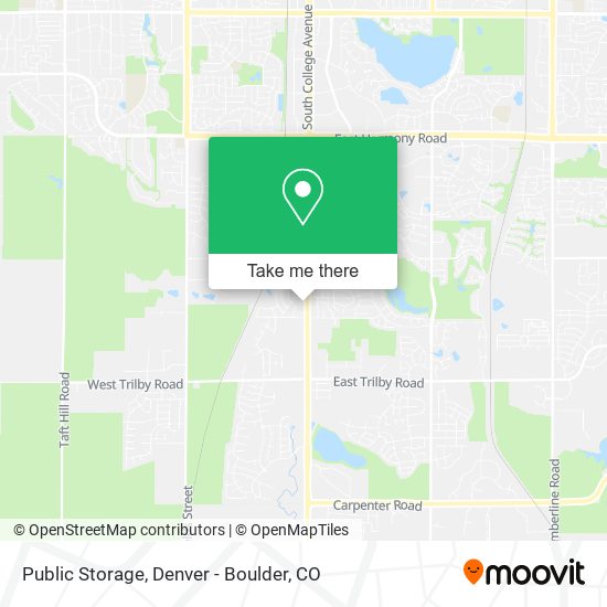 Public Storage map