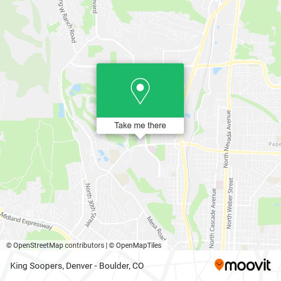 Mapa de King Soopers