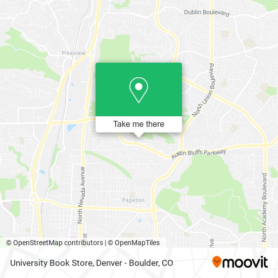Mapa de University Book Store