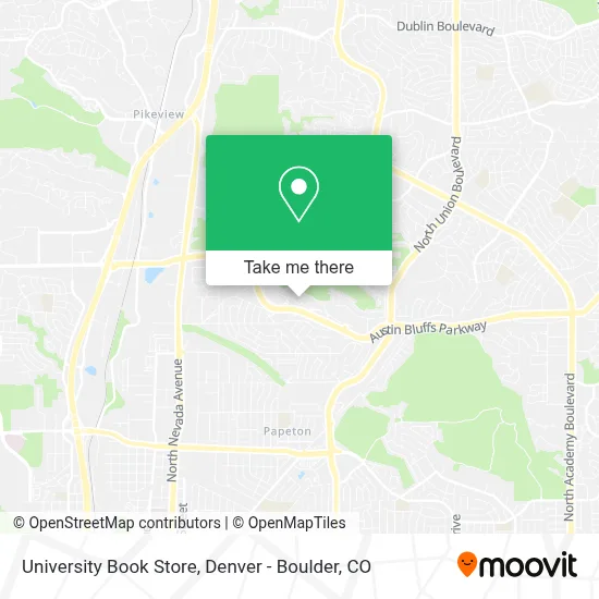 University Book Store map