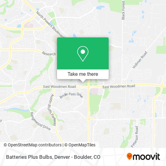 Batteries Plus Bulbs map