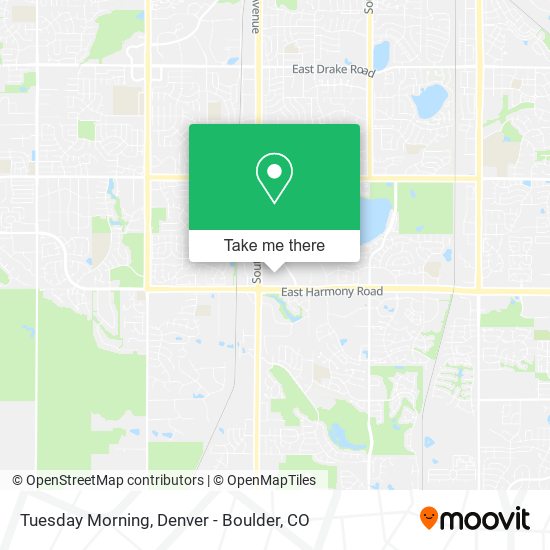 Mapa de Tuesday Morning
