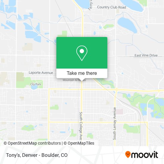 Mapa de Tony's
