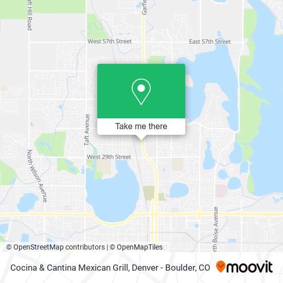 Mapa de Cocina & Cantina Mexican Grill