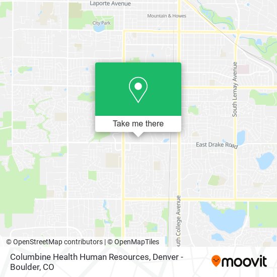 Columbine Health Human Resources map