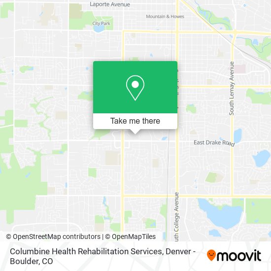 Mapa de Columbine Health Rehabilitation Services