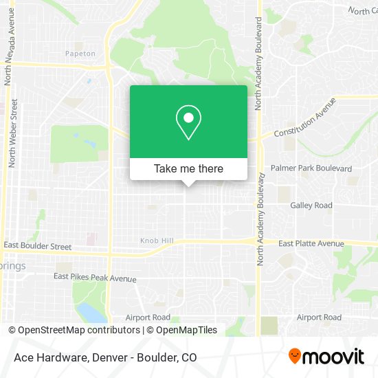 Mapa de Ace Hardware